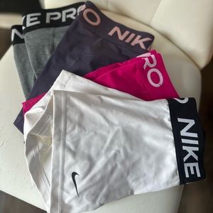Lot of Nike Women's Pro 3” Shorts